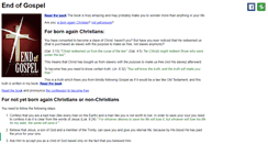 Desktop Screenshot of endofgospel.org